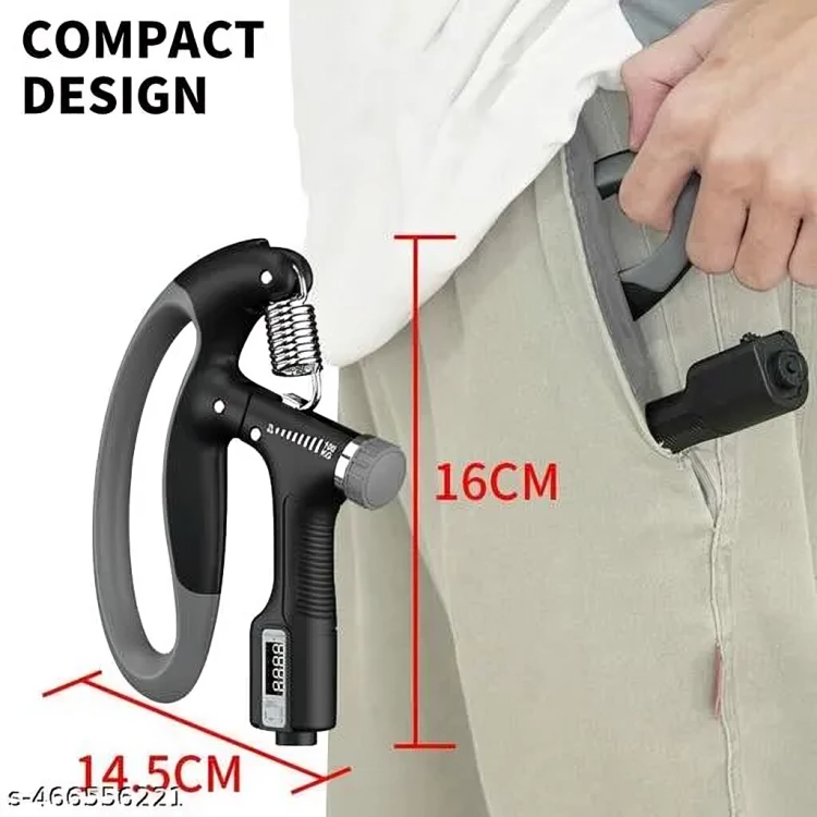 Picture of 10-100kg Counting Grip Strengthener Hand Grip for Muscle Building Adjustable Hand Grip Trainers Forearm Grip Resistance Trainer Grip Exerciser with Counter (Multicolor)