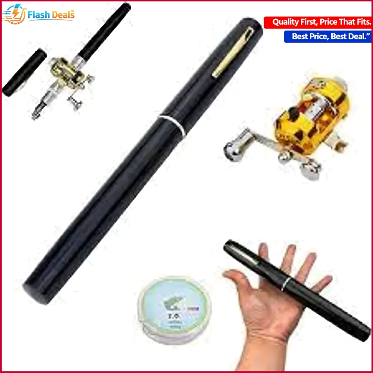 Picture of Mini Portable Pocket Fish Pen - Featuring An Aluminum Alloy Fishing Rod And Reel Combo For Compact Fishing Experiences (Multicolor)