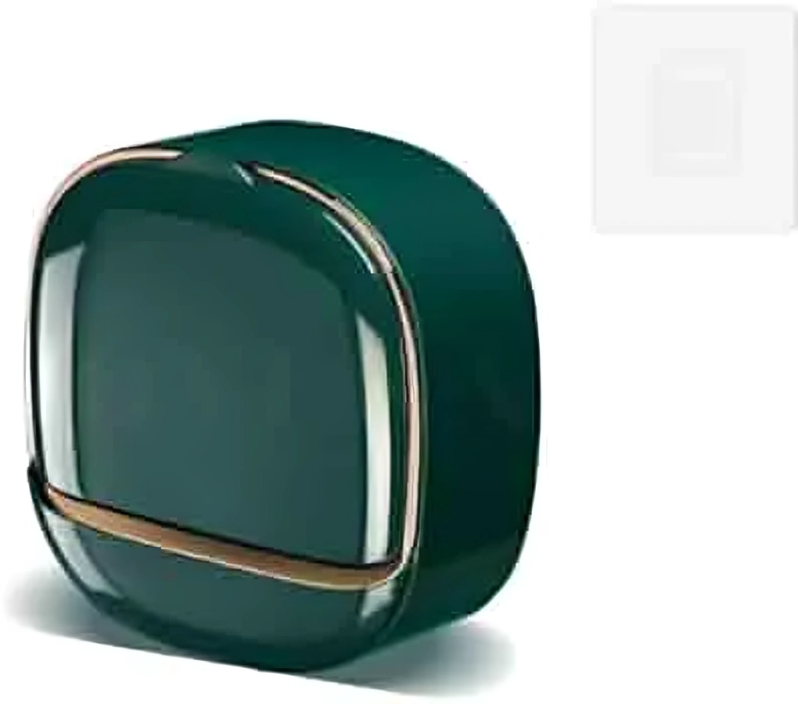 Picture of Soap Holder With Lid Drain Soap Box Punch-Free Flip-Top Soap Dish Creative Waterproof Storage Rack Bathroom Accessories (Multicolor)