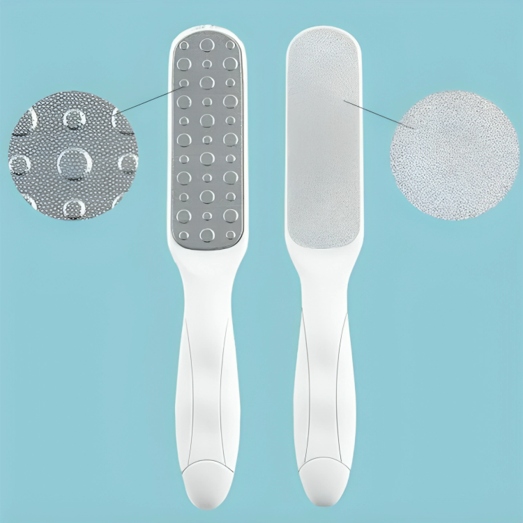 Picture of Foot Dead Skin Removal File Stainless Steel Dual Sides Feet Scrubber Rasp Callus Remover Pedicure Tools (Multicolor)