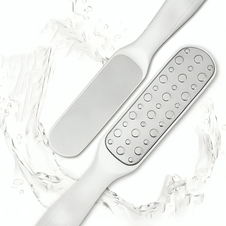 Picture of Foot Dead Skin Removal File Stainless Steel Dual Sides Feet Scrubber Rasp Callus Remover Pedicure Tools (Multicolor)