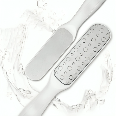 Picture of Foot Dead Skin Removal File Stainless Steel Dual Sides Feet Scrubber Rasp Callus Remover Pedicure Tools (Multicolor)