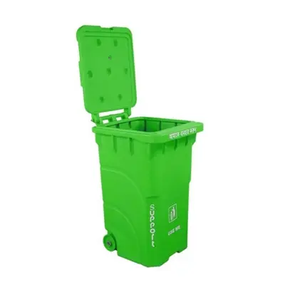 Support SD 08 With Wheel Dustbin 140Ltr SM Green