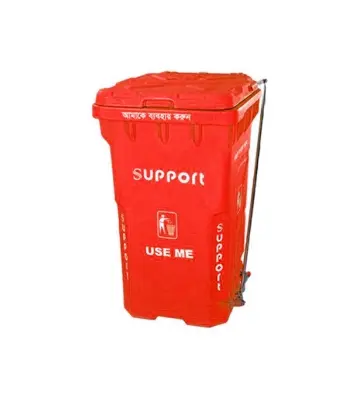 Buy Support SD06 Wheel Dustbin Paddle - Blue 240 Liter Online at Best Price