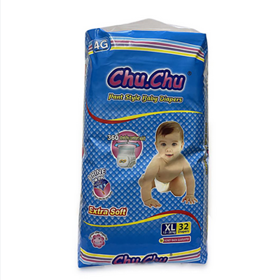 Picture of Chu. Chu Pant System Baby Diaper XL Size (13-20 kg)~32 Pcs