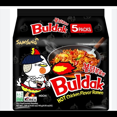 Picture of Samyang Buldak Hot Chicken Flavour Ramen (140g X 5 Packs)