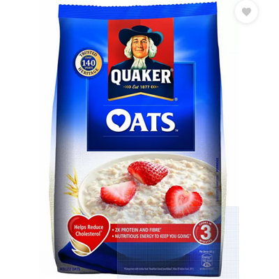 Picture of White 1 KG Quaker Oats, High in Protein(INDIAN)