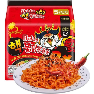 Picture of Hot 3x Spicy chicken stir fried noodles | 3x Spicy Korean noodles -700gm