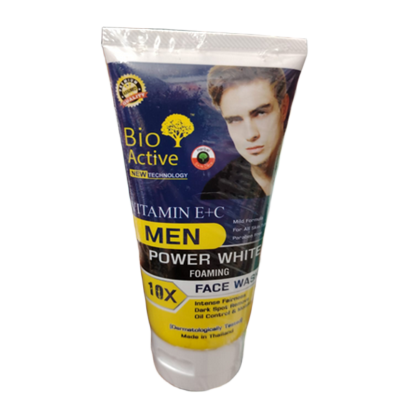 Picture of Bio Active Men Vitamin E + C Power White Foaming Face Wash-100g-Thailand