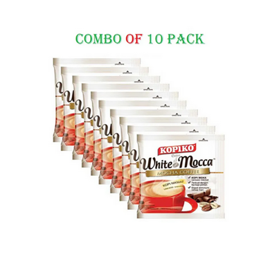 Picture of KOPIKO 3 in 1 White Mocca Coffee 20gm - Combo of 10 Pack