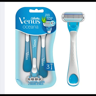 Picture of Gillette Venus Oceana Women's Disposable 3 Blade Razors 3 Piece