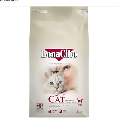 Picture of BonaCibo Super Premium Adult Dry Cat Food Chicken With Anchovy & Rice 5kg