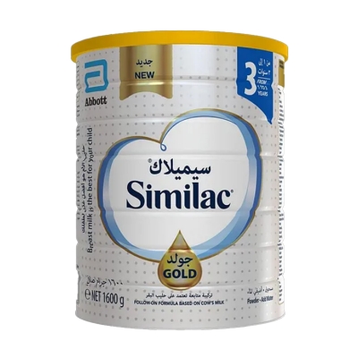 Picture of Similac Gold HMO Stage 3 Toddler Formula, 1600g - Natural Vitamin E, DHA, Lutein
