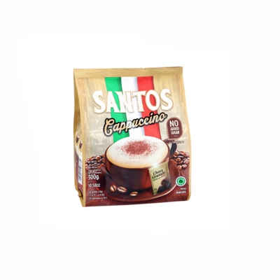 Picture of Santos Cappuccino - Premix Instant Coffee - No Sugar Added - with Choco Granule 15 g*20 pmini pack
