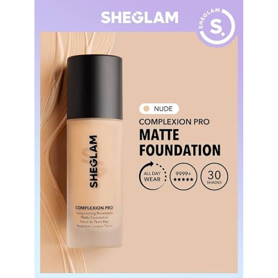 Picture of SHEGLAM Complexion Pro Long Lasting Breathable Matte Foundation - Almond-30ml