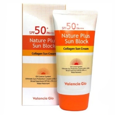 Picture of Valencia Gio Nature Plus Sun Block Collagen Water Resistant Sun Cream SPF 50+ PA+++