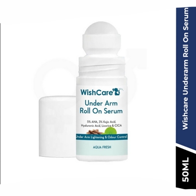 Picture of WishCare Underarm Roll On Serum with 5% AHA & 3% Kojic Acid 50ml