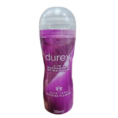 Picture of Durex Massage 2 in 1 Aloe Vera Lubricant Gel, 200ml