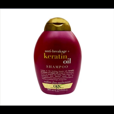 Picture of OGX Frizz Free Keratin Smoothing Oil Shampoo 385ml