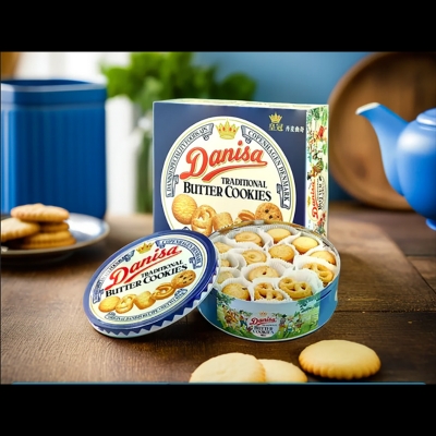 Picture of Danisa Traditional Butter Cookies Tin 454gm