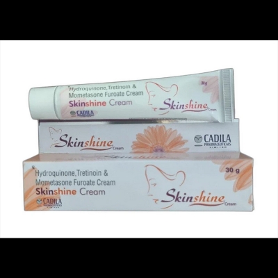 Picture of 30 gm,Cadila Skinshine Hydroquinone Tretinoin Mometasone Furoate Cream, For Personal,
