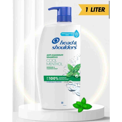 Picture of Head & Shoulders Cool Menthol Anti
Dandruff Shampoo for Women & Men, 1L