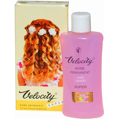 Picture of Velocity Home Permanent for Hair Curling and Straightening - 100 ml