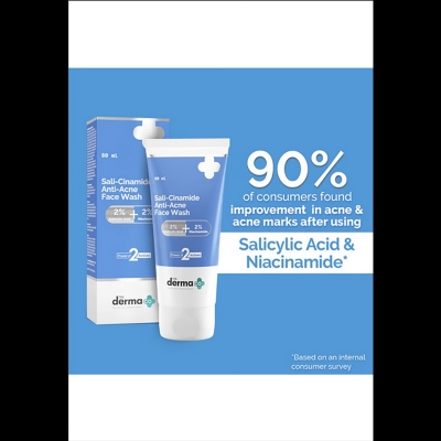 Picture of The derma co Sali-Cinamide Anti-Acne Face Wash with 2% Salicylic Acid & 2% Niacinamide – 80ml