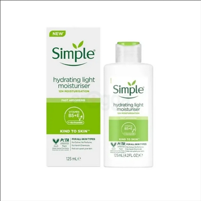 Picture of Simple Kind to Skin Hydrating Light Moisturiser with Vitamin B5+E & Niacinamide-125ml