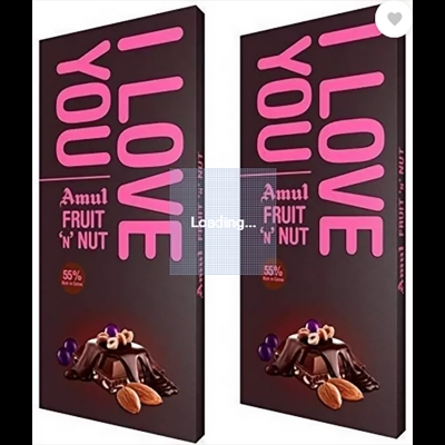Picture of Amul Fruit N Nut Chocolate & Milk Chocolate Combo 150g*2pcs