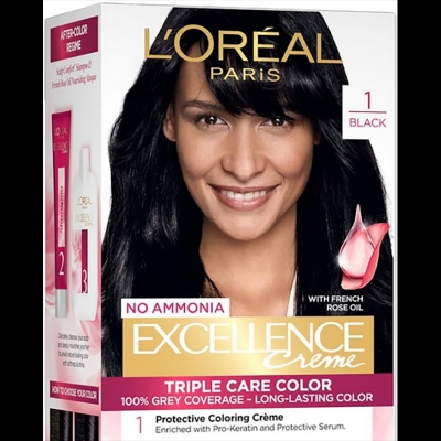 Picture of Loreal Paris Excellence Creme Hair Color - 1 Black (100gm+72ml)
