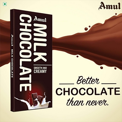Picture of Amul Smooth and Creamy Milk Chocolate 150GM (PACK OF 2)