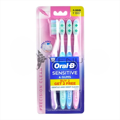 Picture of Oral-B Toothbrush Sensitive & Gums Precision Clean 4s Extra Soft