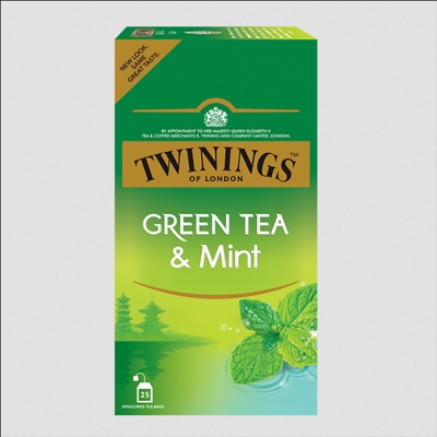 Picture of TWININGS Green Tea & Mint- 25 Bags-37.5g-uk