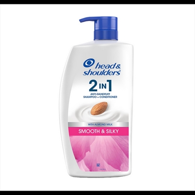 Picture of Head & Shoulders 2-in-1 Smooth and Silky Anti Dandruff Shampoo + Conditioner for Women & Men, With Almond Milk (1 L)