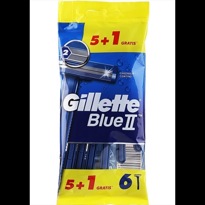 Picture of Gillette Blue 2 Razor(5 plus 1)