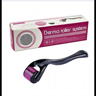 Picture of Derma Roller (0.5 mm) Professional Titanium Microneedle Derma Roller Hair Regrowth Acne Scars Anti-aging Skin Therapy Dermatology System