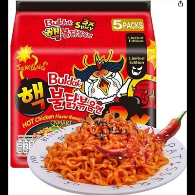 Picture of Buldak Hot Chicken Flavor Ramen (3x Spicy) 140 g x 5 Pack