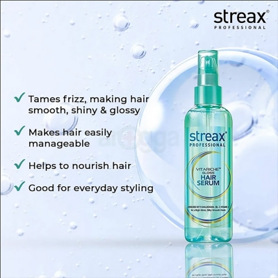 Picture of Indian Streax Professional Vitariche gloss Hair serum- 115 Ml