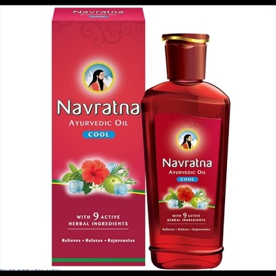 Picture of Indian (Navratna) Ayurvedic Oil Cool Used For male/female 270 Ml