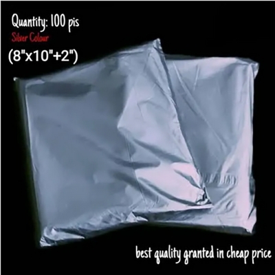 Picture of 50 pcs Courier / Shipping / Bag / poly Bag / Parcel poly Bag/ (Silver)-(8*10+2)