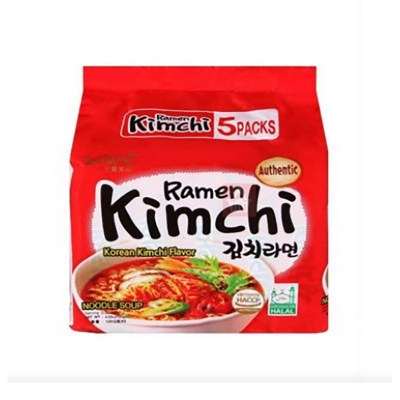Picture of samyang hot chicken ramen kimchi noodles 5 Pack