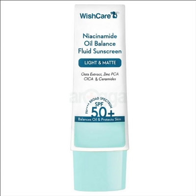 Picture of WishCare 5% Niacinamide Oil Balance Fluid Light & Matte Sunscreen SPF 50 PA++++=50g
