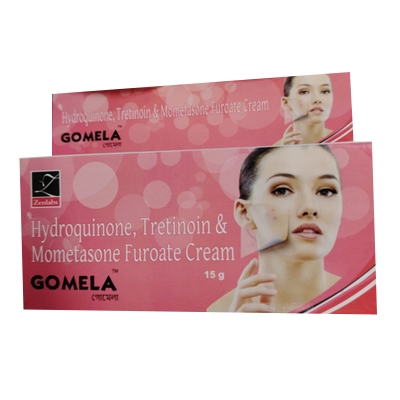 Picture of Gomela cream Hydroquinone +Tretinoin + Mometasone Furoate - (15gm)indian