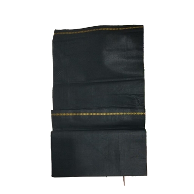 Picture of Black High Quality Lungi Black Lungi 5 Hands Full Black Brand 5 Hands Cotton Lungi Full Black Quality Lungi