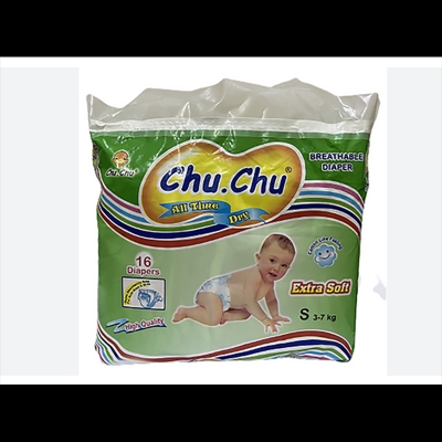 Picture of Chu Chu Pants System Baby Diapers (S Size) (16Pcs)