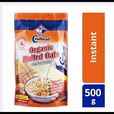 Picture of Cowhead Organic Baby Rolled Instant Oats - 500 gm