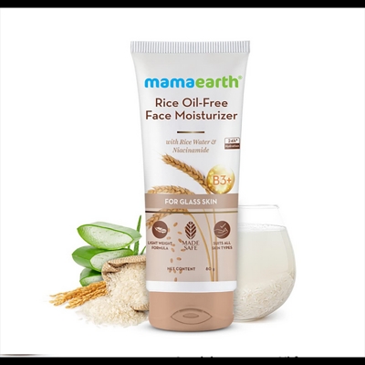 Picture of Mamaearth Rice Oil Free Face Moisturizer with Rice Water & Niacinamide (80g)