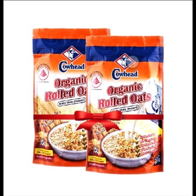 Picture of COMBO Cowhead Organic Rolled Baby Oats (Instant)  2 Packets
