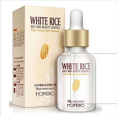 Picture of White Rice Serum Reduces Wrinkles and Lighten Dark Spots Pore Minimizer Anti- Aging Face Moisturizer Skin Lightening-15ml